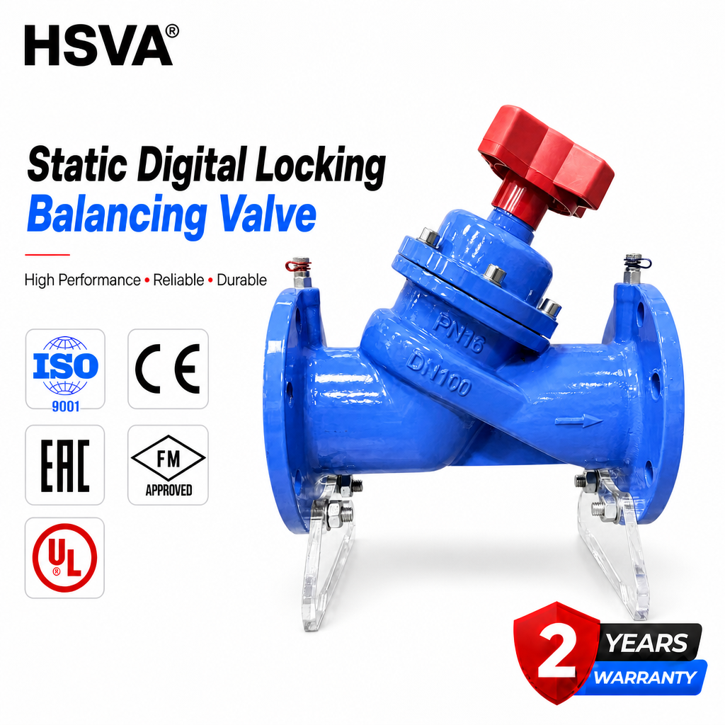 HSVA Static Digital Locking Balancing Valve
